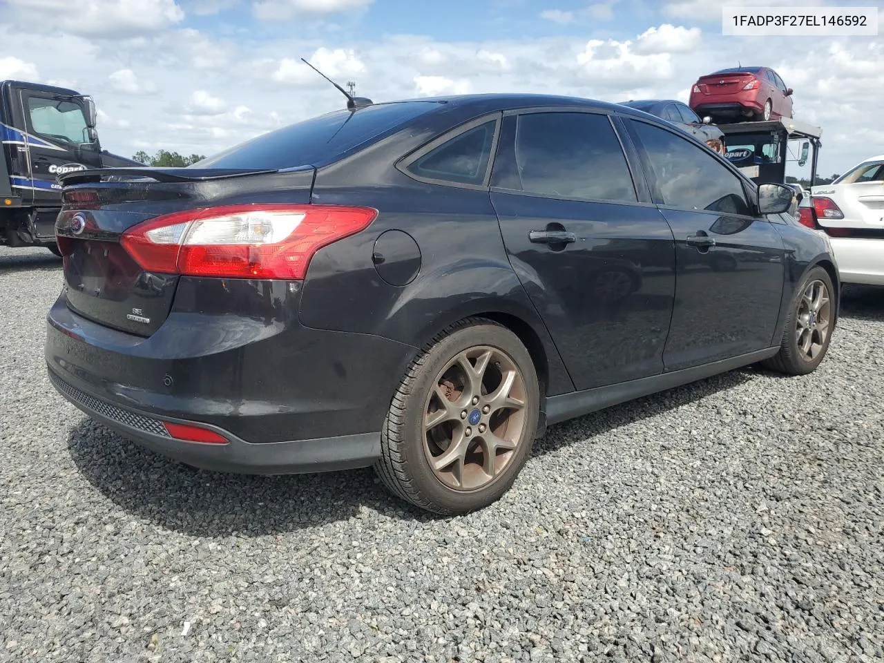 2014 Ford Focus Se VIN: 1FADP3F27EL146592 Lot: 75961534