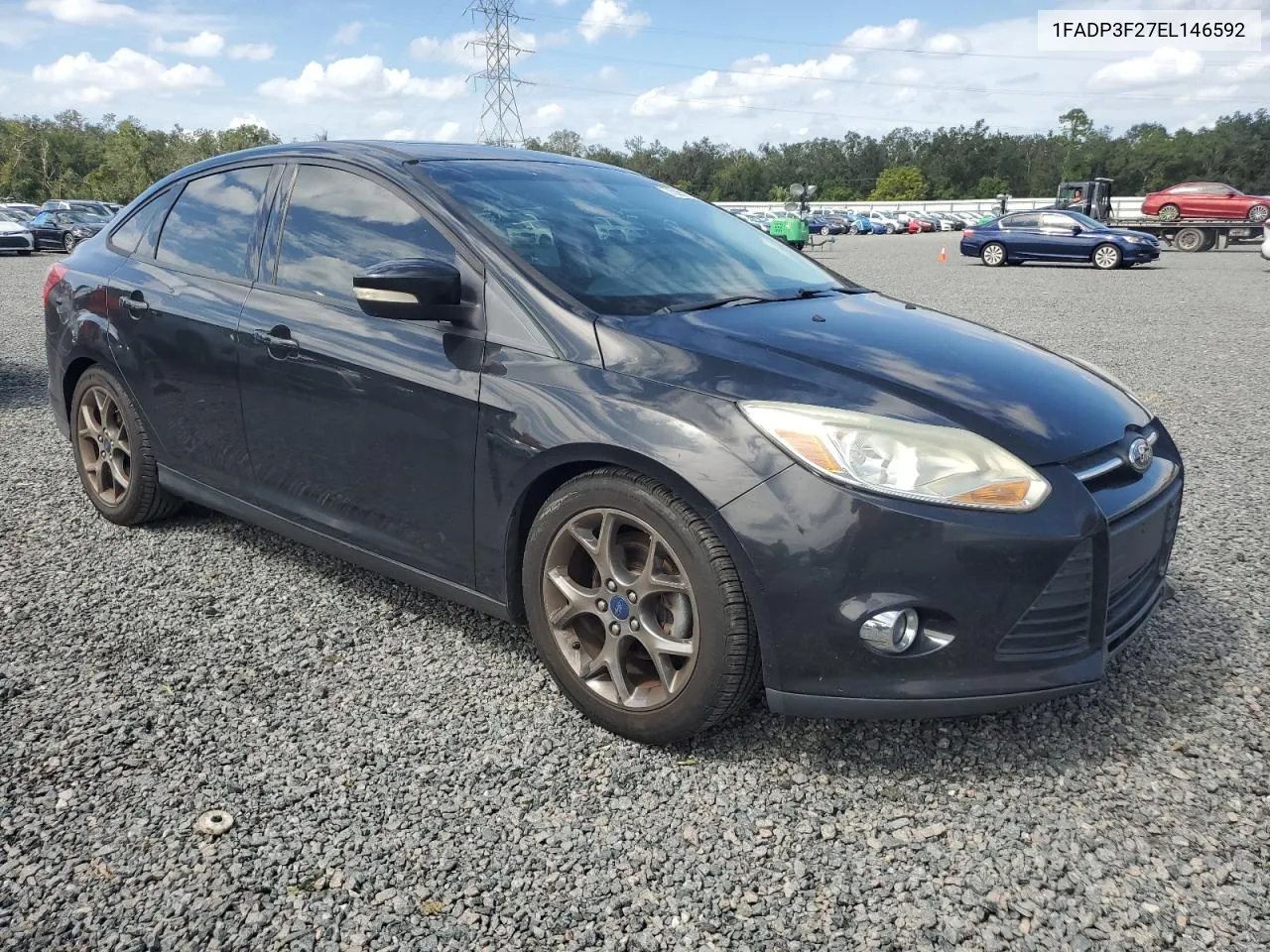 2014 Ford Focus Se VIN: 1FADP3F27EL146592 Lot: 75961534