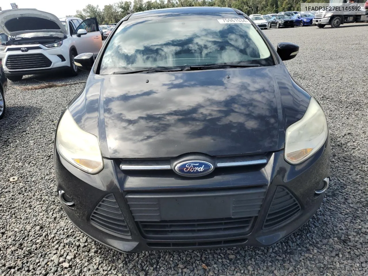 2014 Ford Focus Se VIN: 1FADP3F27EL146592 Lot: 75961534