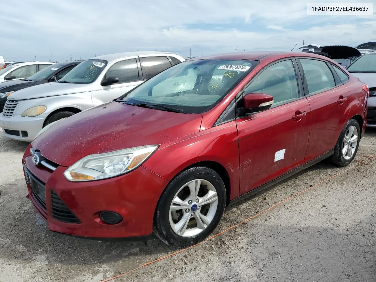 2014 Ford Focus Se VIN: 1FADP3F27EL436637 Lot: 76067024