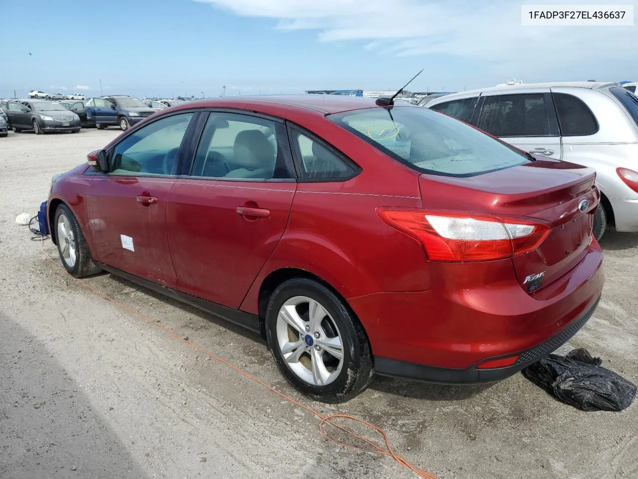 2014 Ford Focus Se VIN: 1FADP3F27EL436637 Lot: 76067024