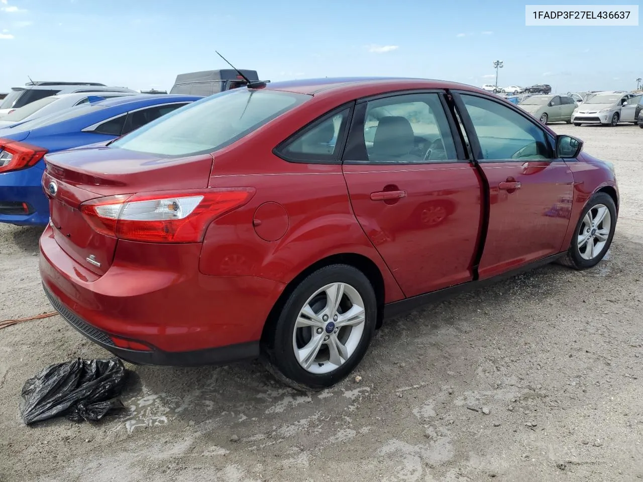 2014 Ford Focus Se VIN: 1FADP3F27EL436637 Lot: 76067024