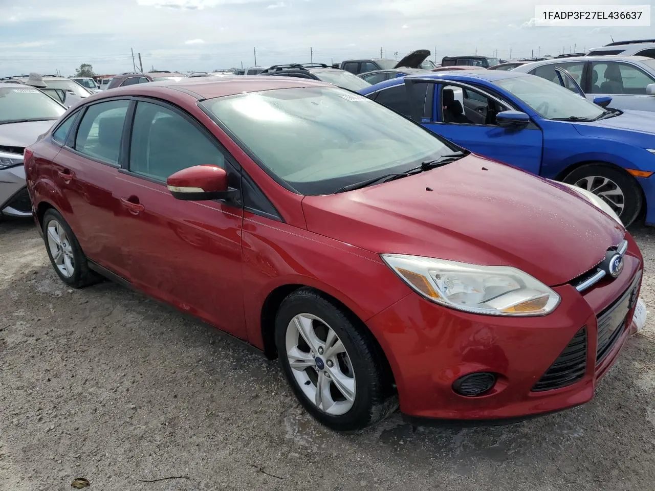 2014 Ford Focus Se VIN: 1FADP3F27EL436637 Lot: 76067024