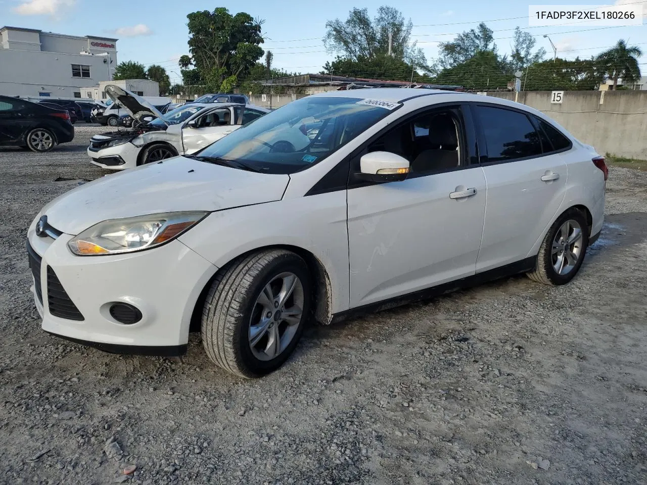 2014 Ford Focus Se VIN: 1FADP3F2XEL180266 Lot: 76083564