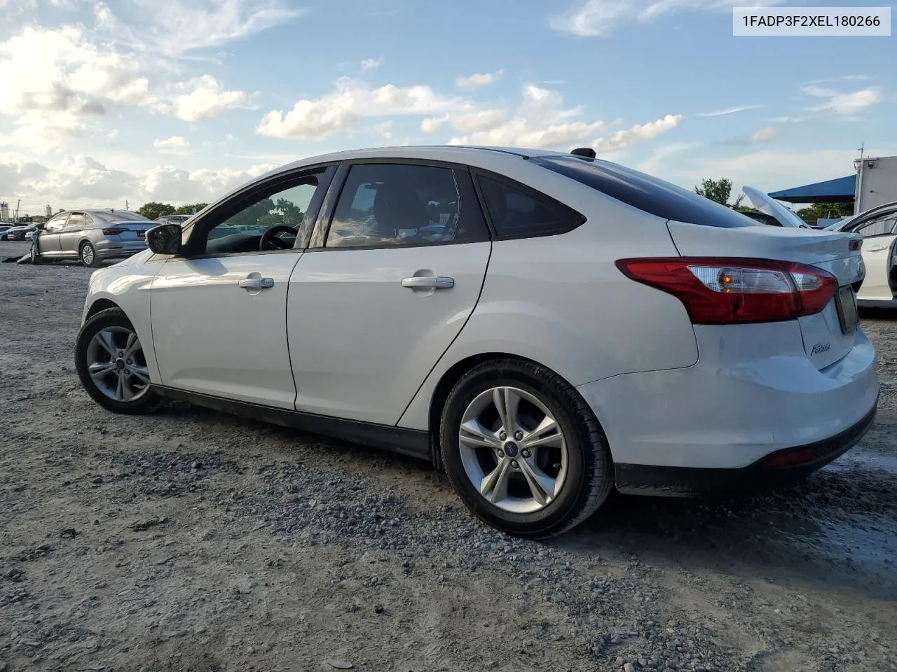 2014 Ford Focus Se VIN: 1FADP3F2XEL180266 Lot: 76083564