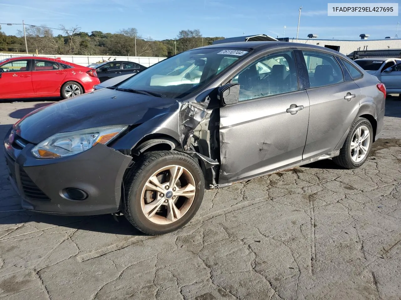 2014 Ford Focus Se VIN: 1FADP3F29EL427695 Lot: 76110744