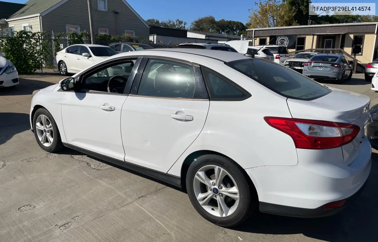 2014 Ford Focus Se VIN: 1FADP3F29EL414574 Lot: 76116044