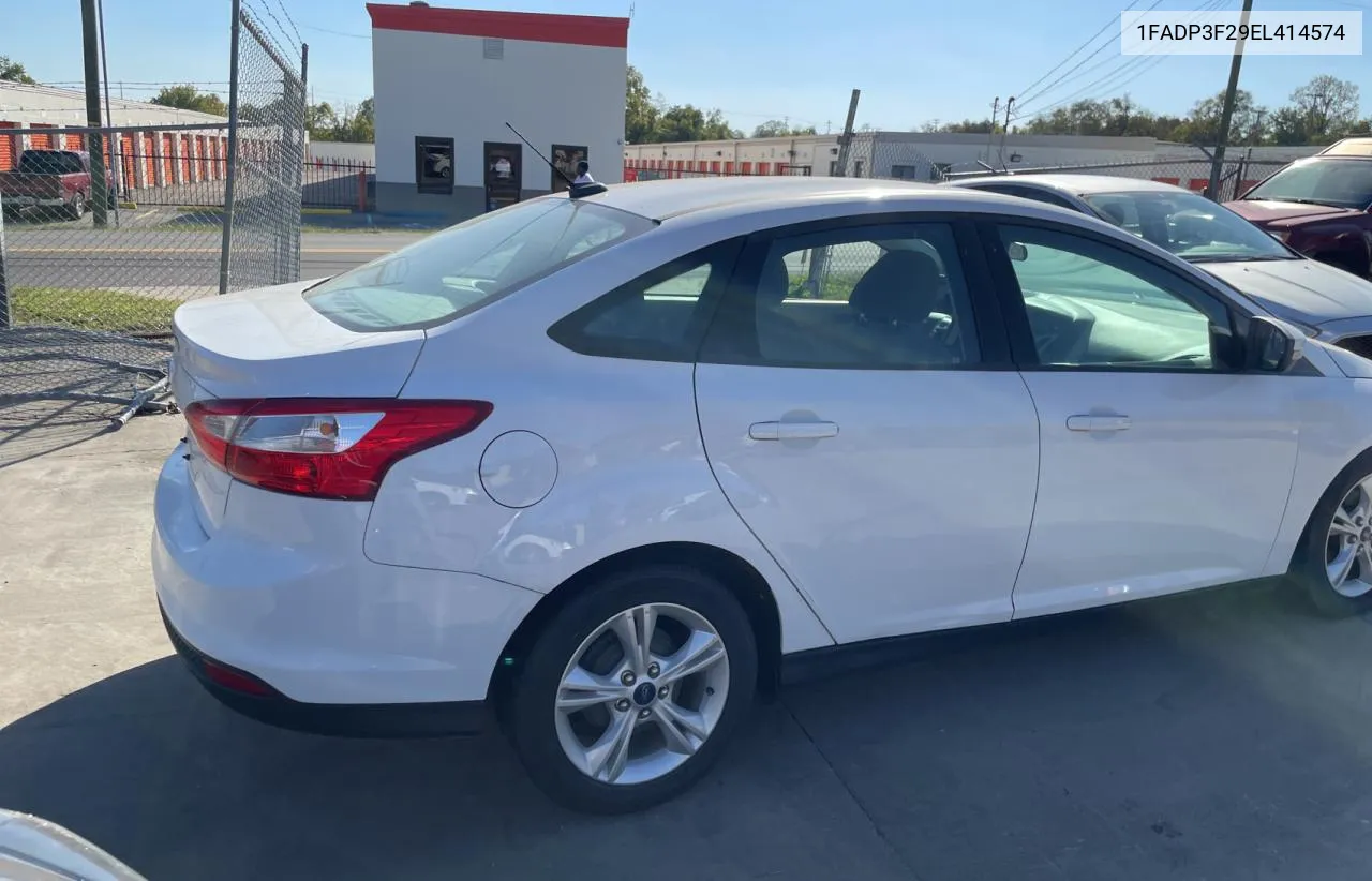 2014 Ford Focus Se VIN: 1FADP3F29EL414574 Lot: 76116044