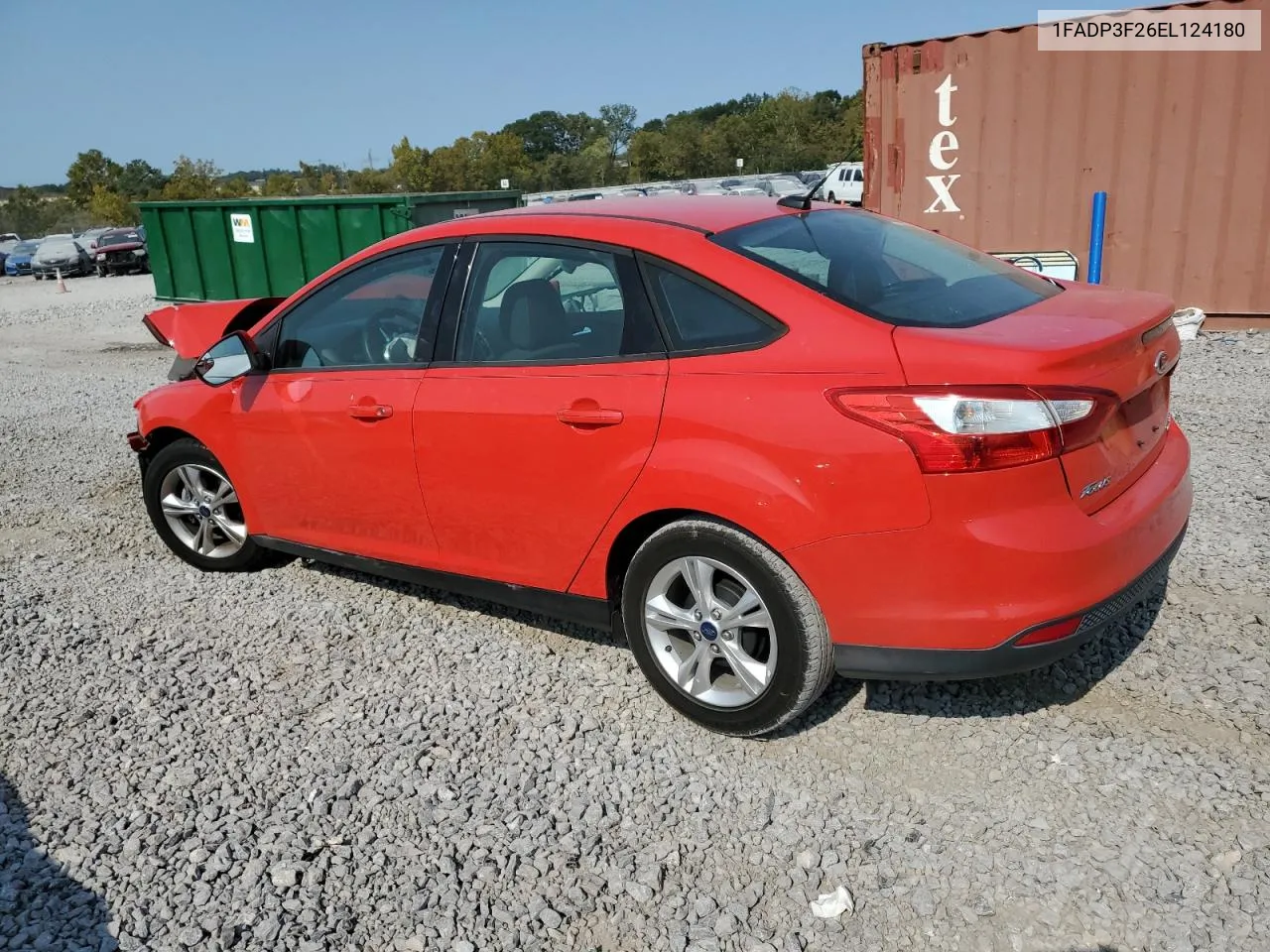 2014 Ford Focus Se VIN: 1FADP3F26EL124180 Lot: 76186474