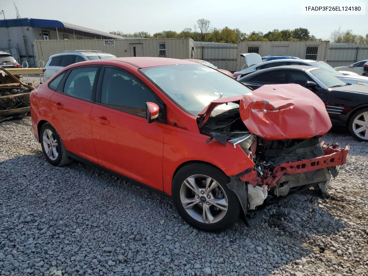 2014 Ford Focus Se VIN: 1FADP3F26EL124180 Lot: 76186474