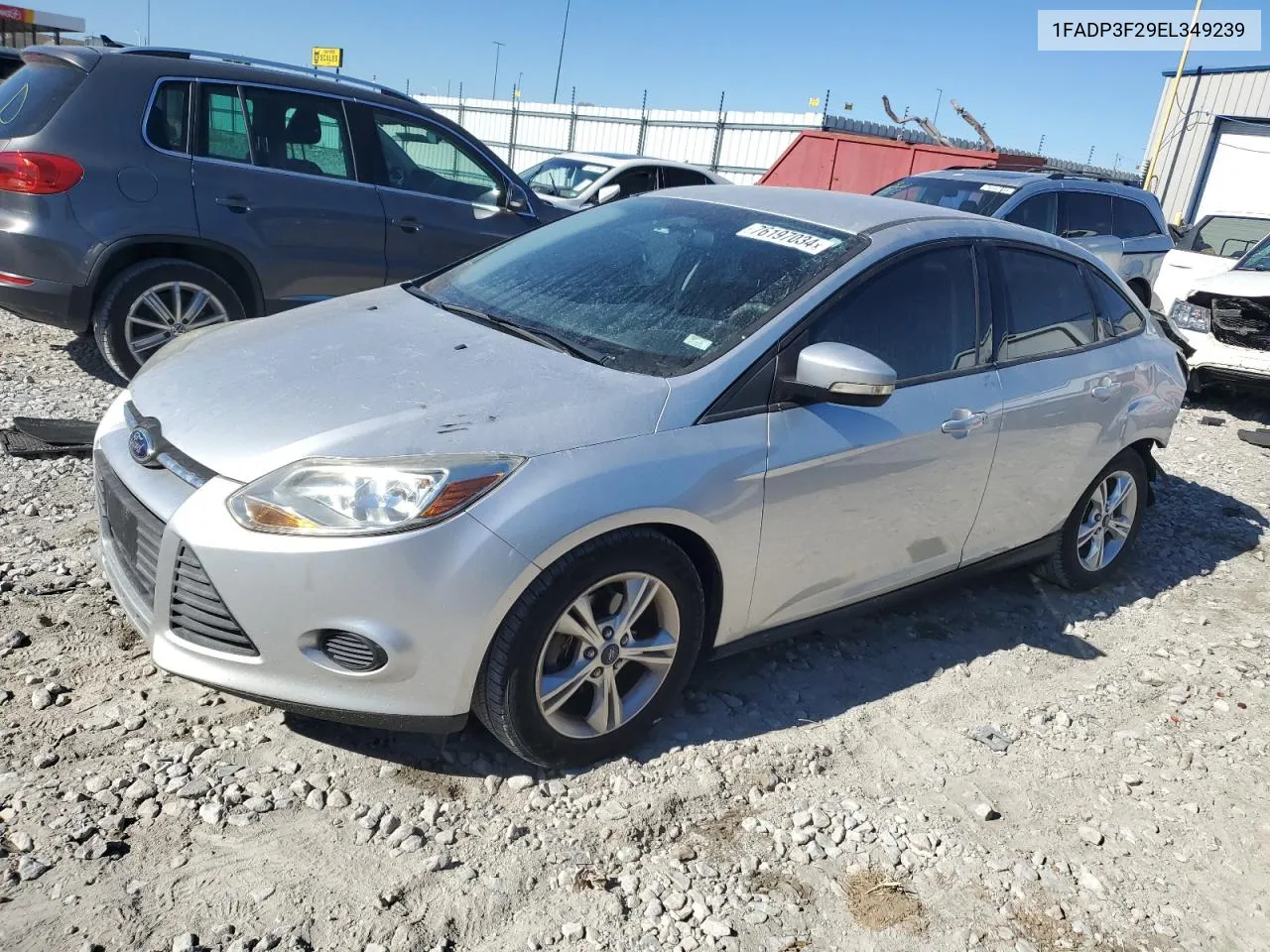 2014 Ford Focus Se VIN: 1FADP3F29EL349239 Lot: 76197034