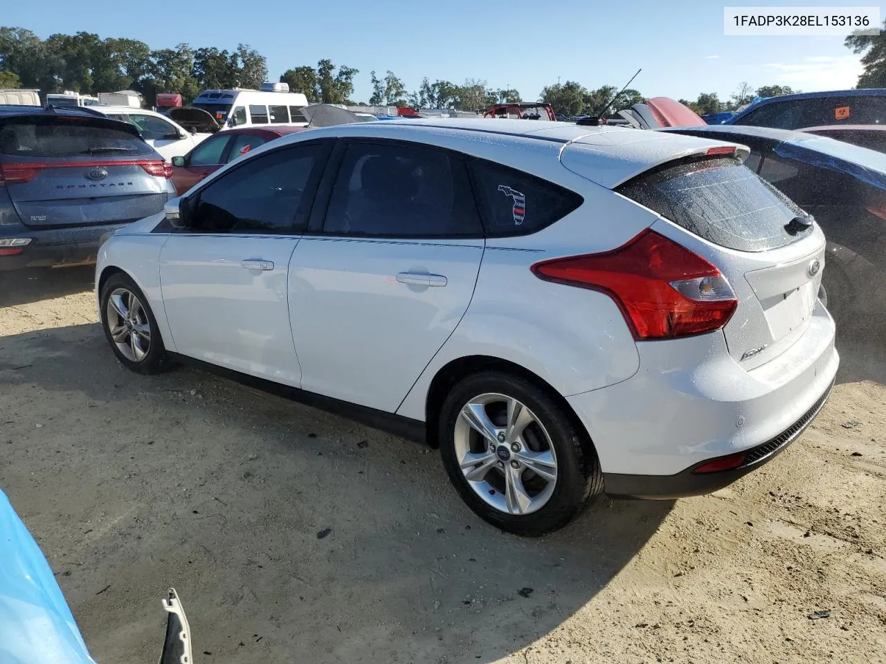 2014 Ford Focus Se VIN: 1FADP3K28EL153136 Lot: 76331614