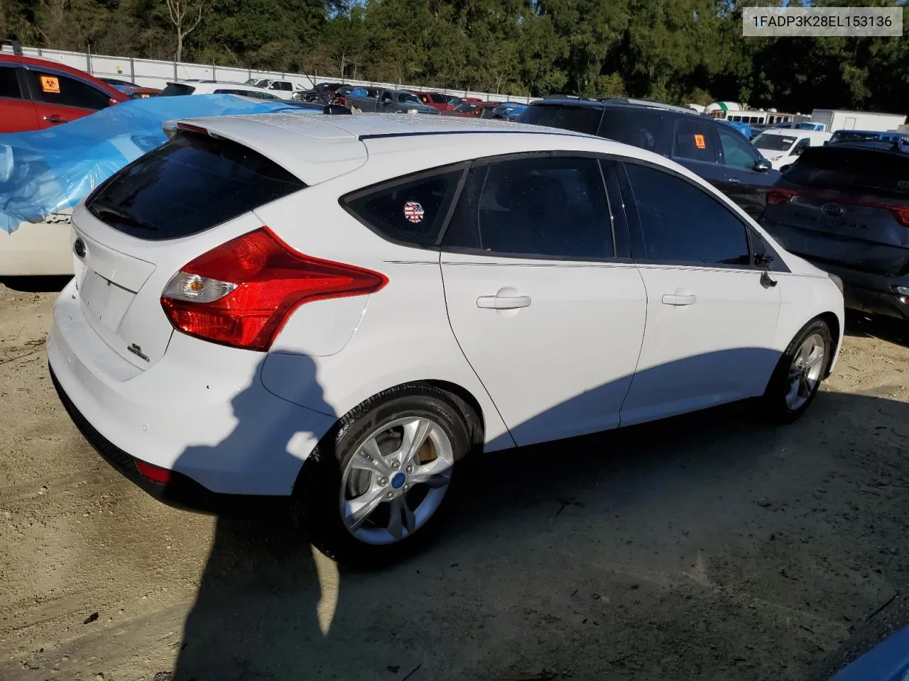 2014 Ford Focus Se VIN: 1FADP3K28EL153136 Lot: 76331614