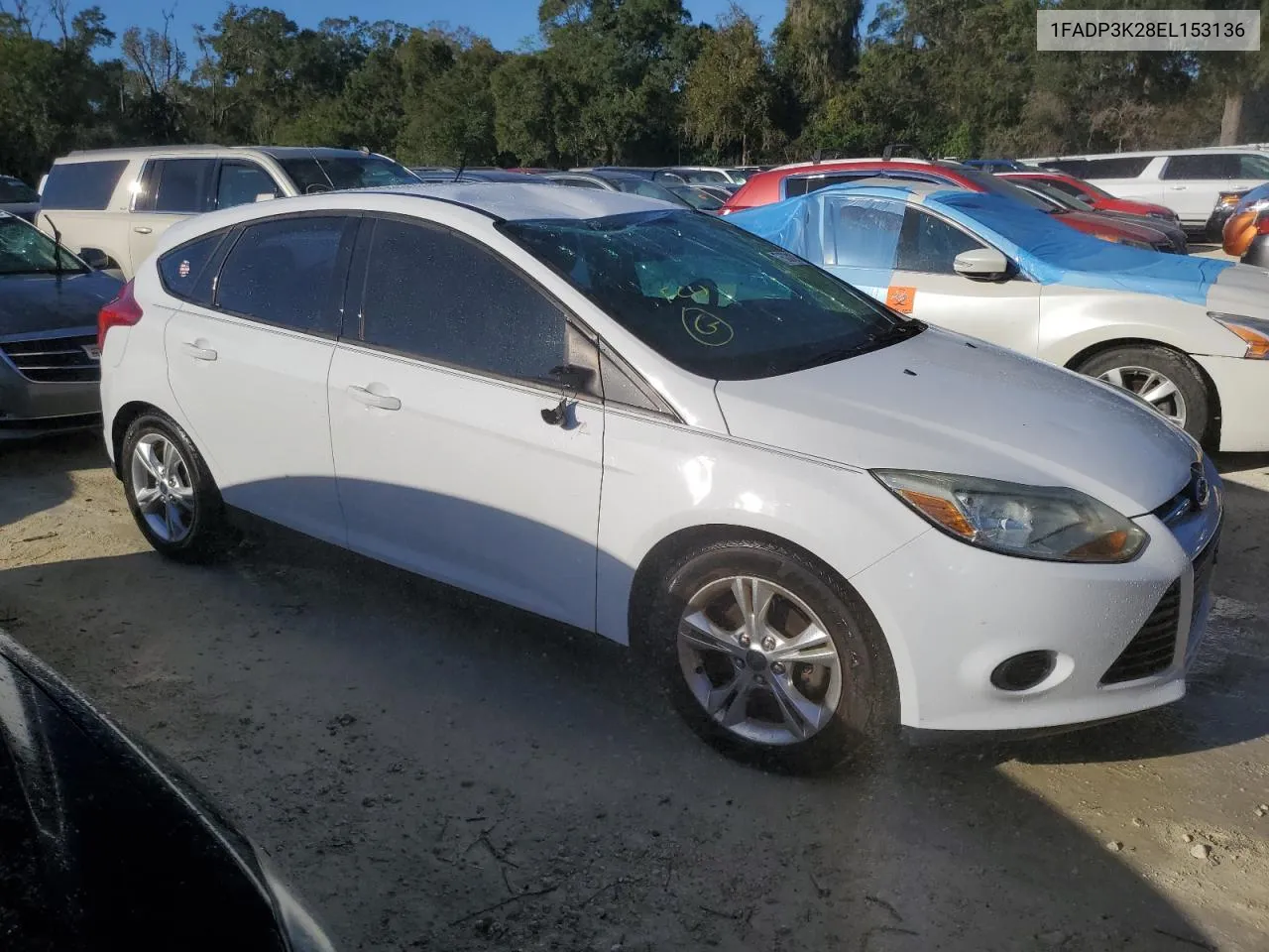 2014 Ford Focus Se VIN: 1FADP3K28EL153136 Lot: 76331614