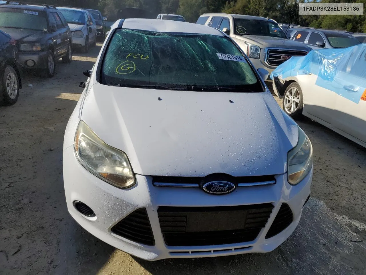 2014 Ford Focus Se VIN: 1FADP3K28EL153136 Lot: 76331614