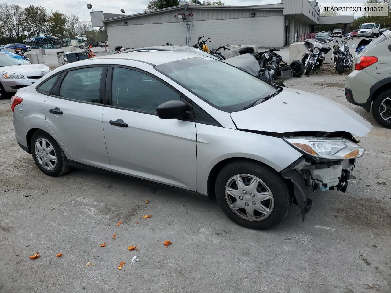 1FADP3E2XEL418358 2014 Ford Focus S