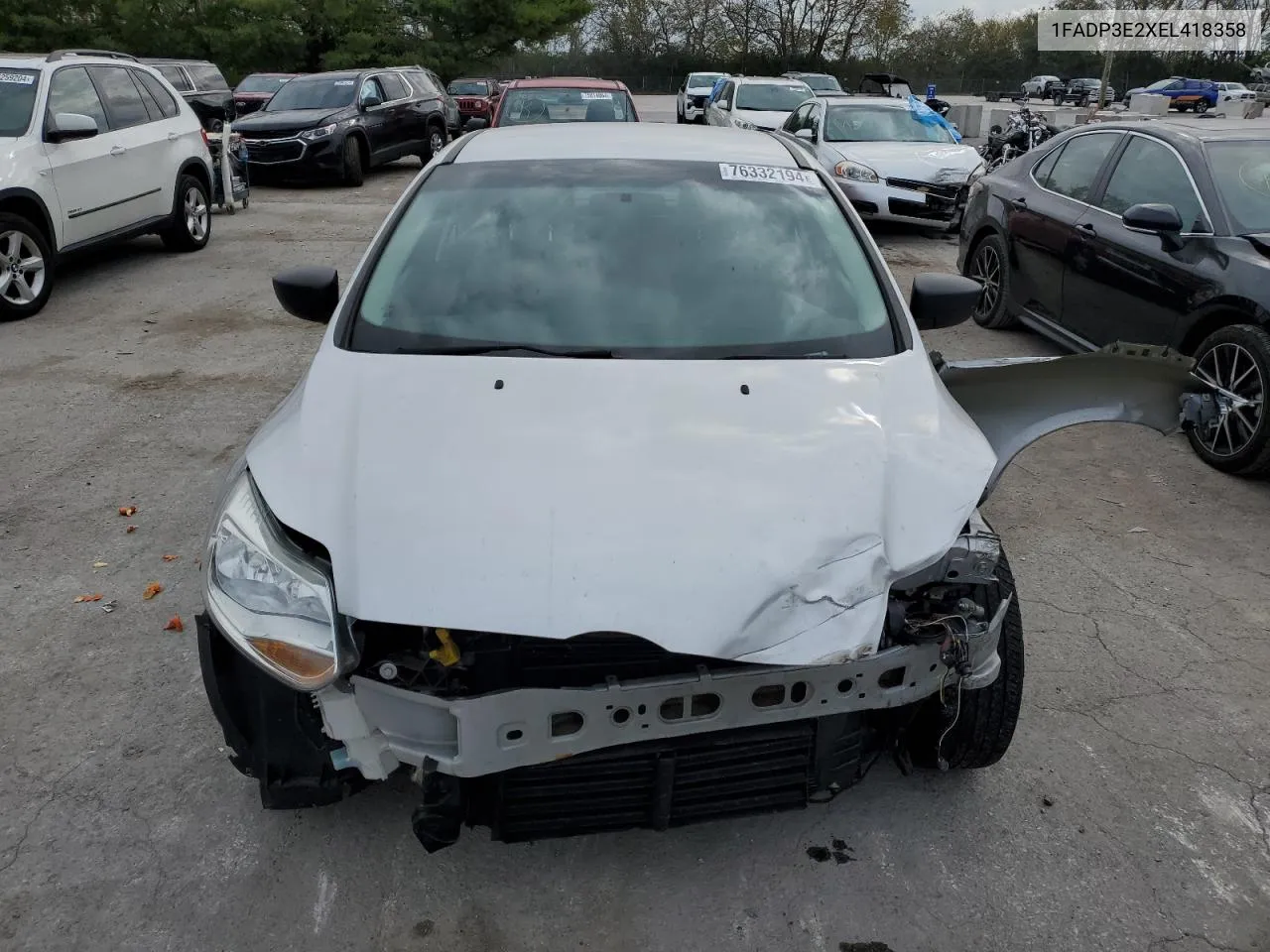 1FADP3E2XEL418358 2014 Ford Focus S