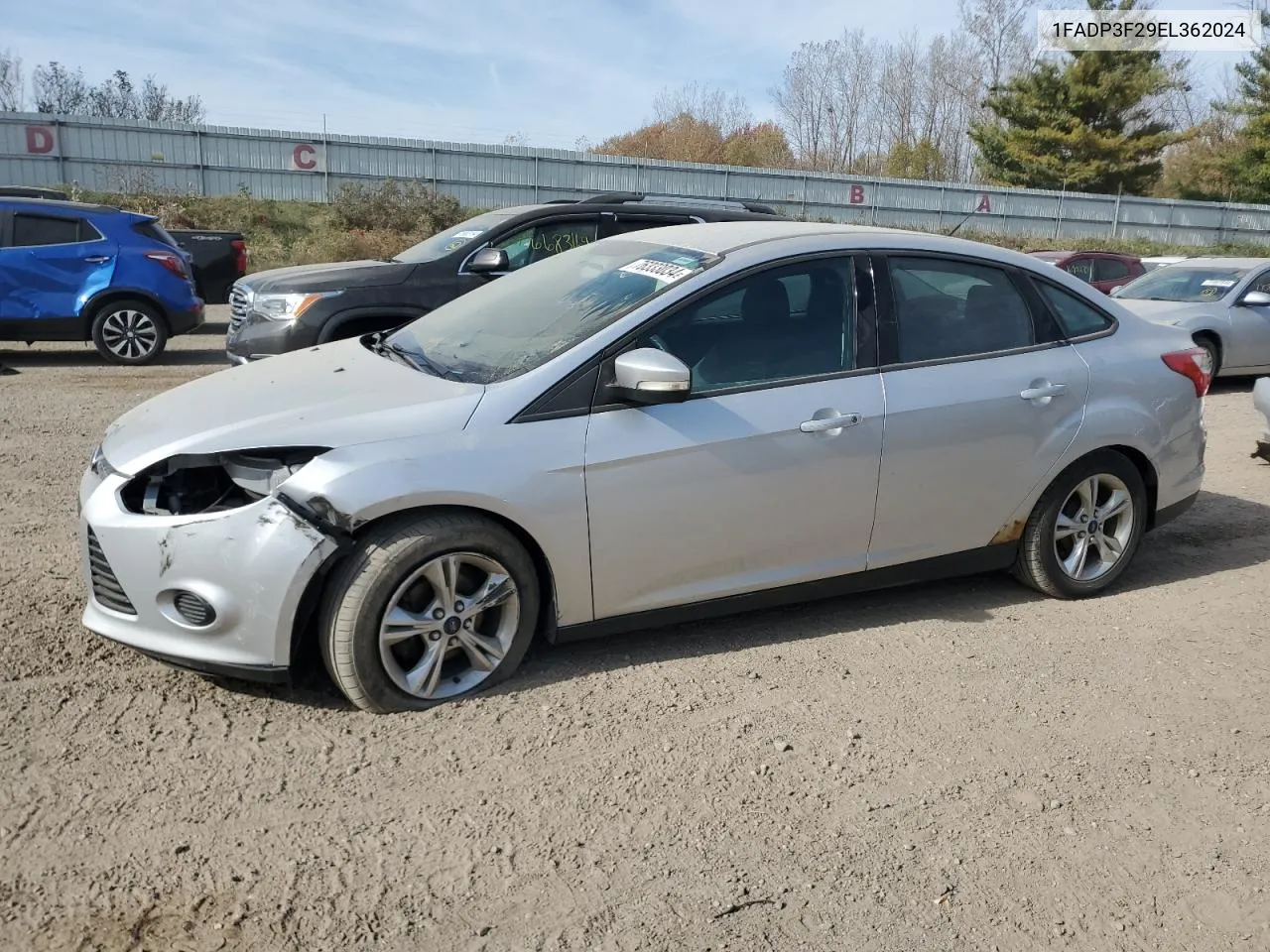 2014 Ford Focus Se VIN: 1FADP3F29EL362024 Lot: 76333034