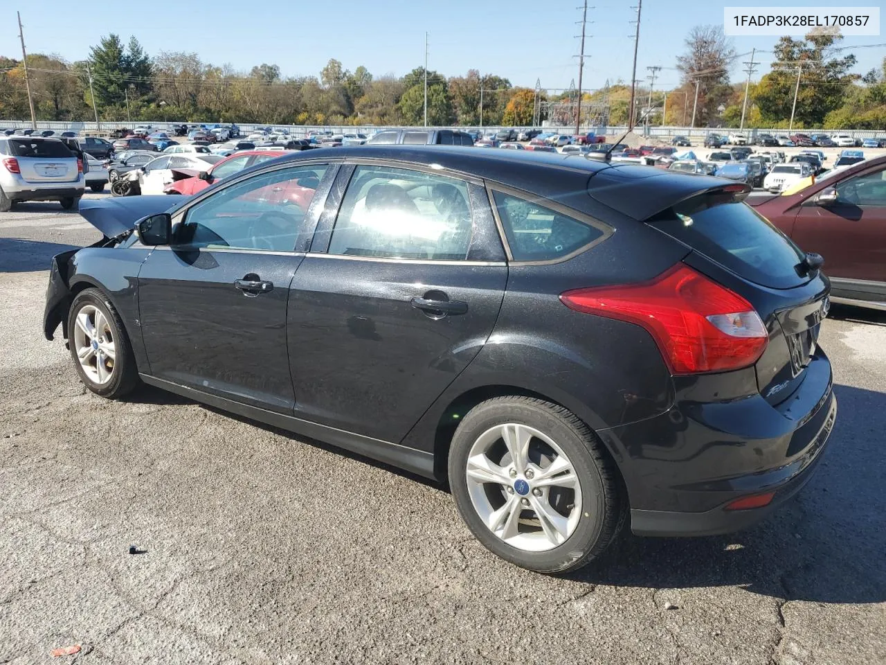 2014 Ford Focus Se VIN: 1FADP3K28EL170857 Lot: 76340214