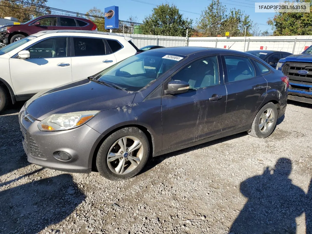 2014 Ford Focus Se VIN: 1FADP3F20EL163153 Lot: 76356904