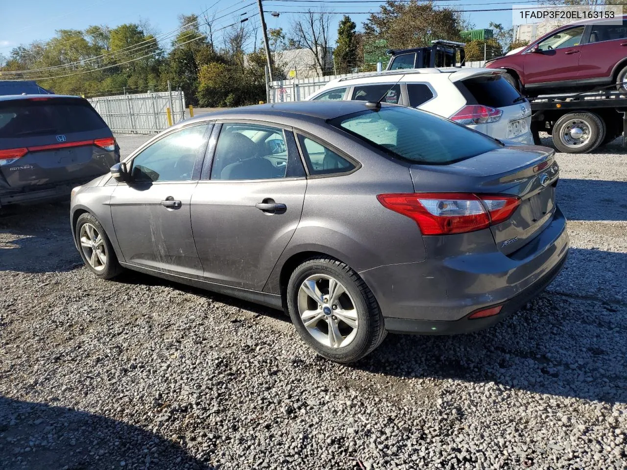 2014 Ford Focus Se VIN: 1FADP3F20EL163153 Lot: 76356904