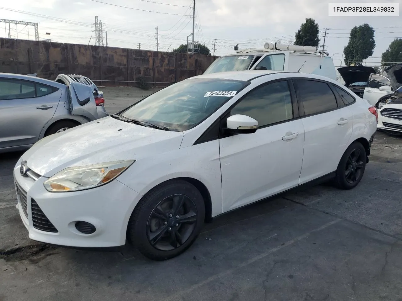 2014 Ford Focus Se VIN: 1FADP3F28EL349832 Lot: 76423254