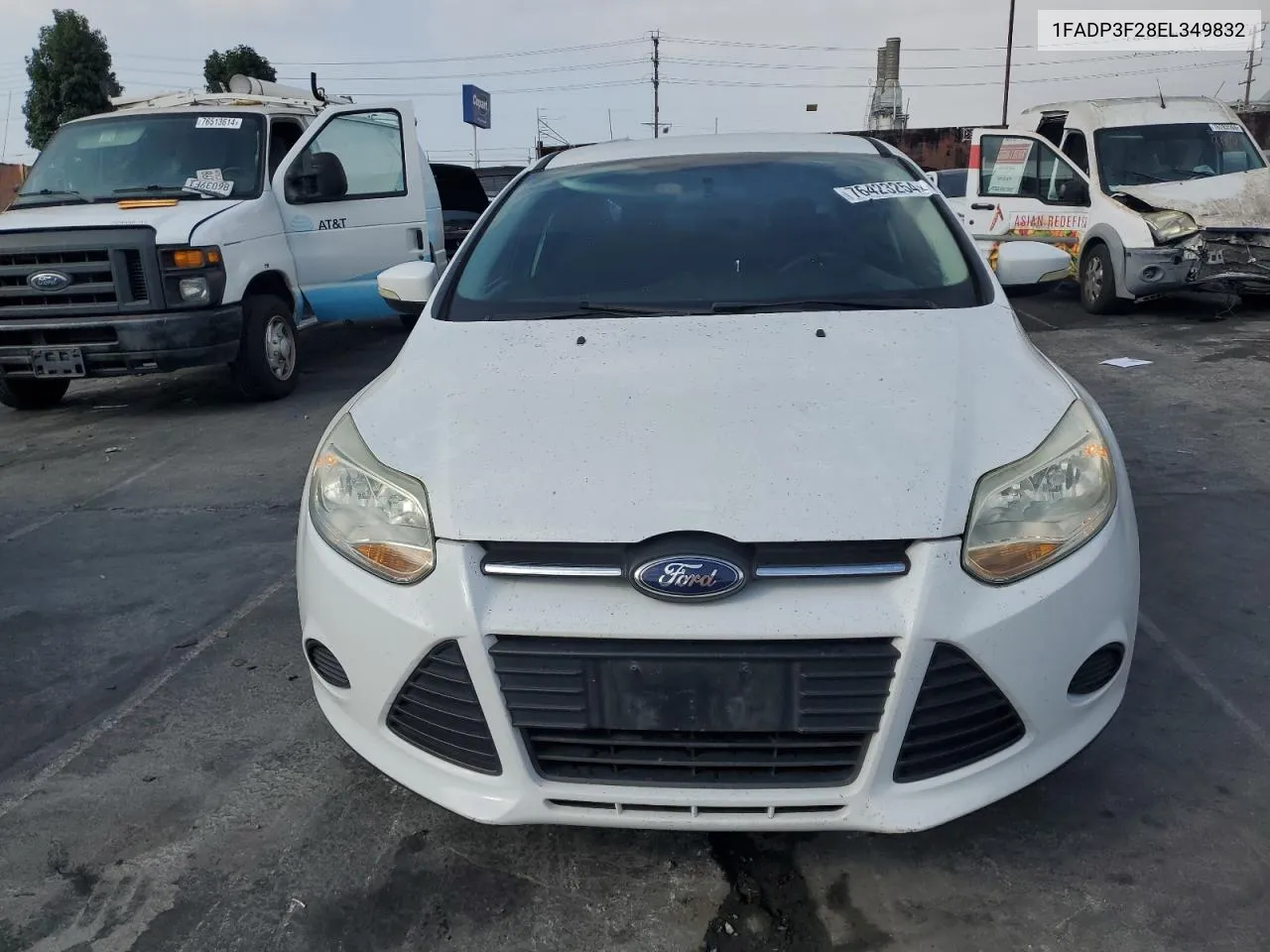 2014 Ford Focus Se VIN: 1FADP3F28EL349832 Lot: 76423254