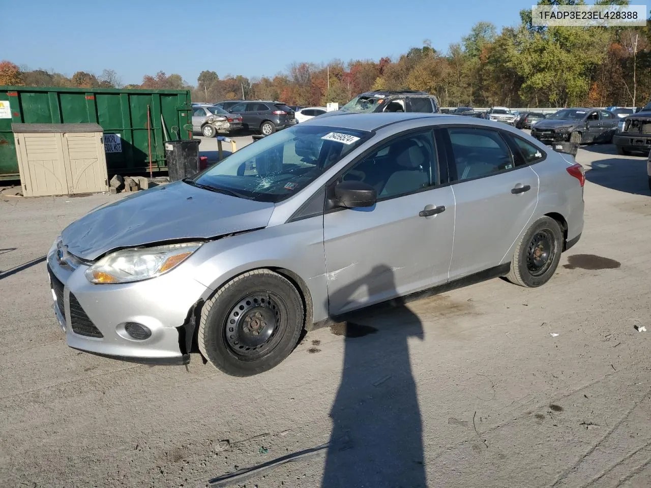 2014 Ford Focus S VIN: 1FADP3E23EL428388 Lot: 76459524