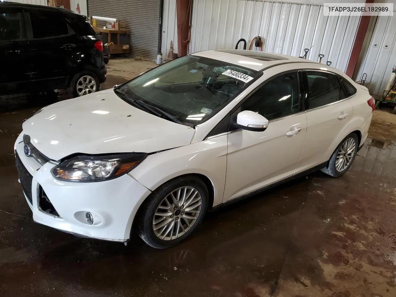 2014 Ford Focus Titanium VIN: 1FADP3J26EL182989 Lot: 76480334