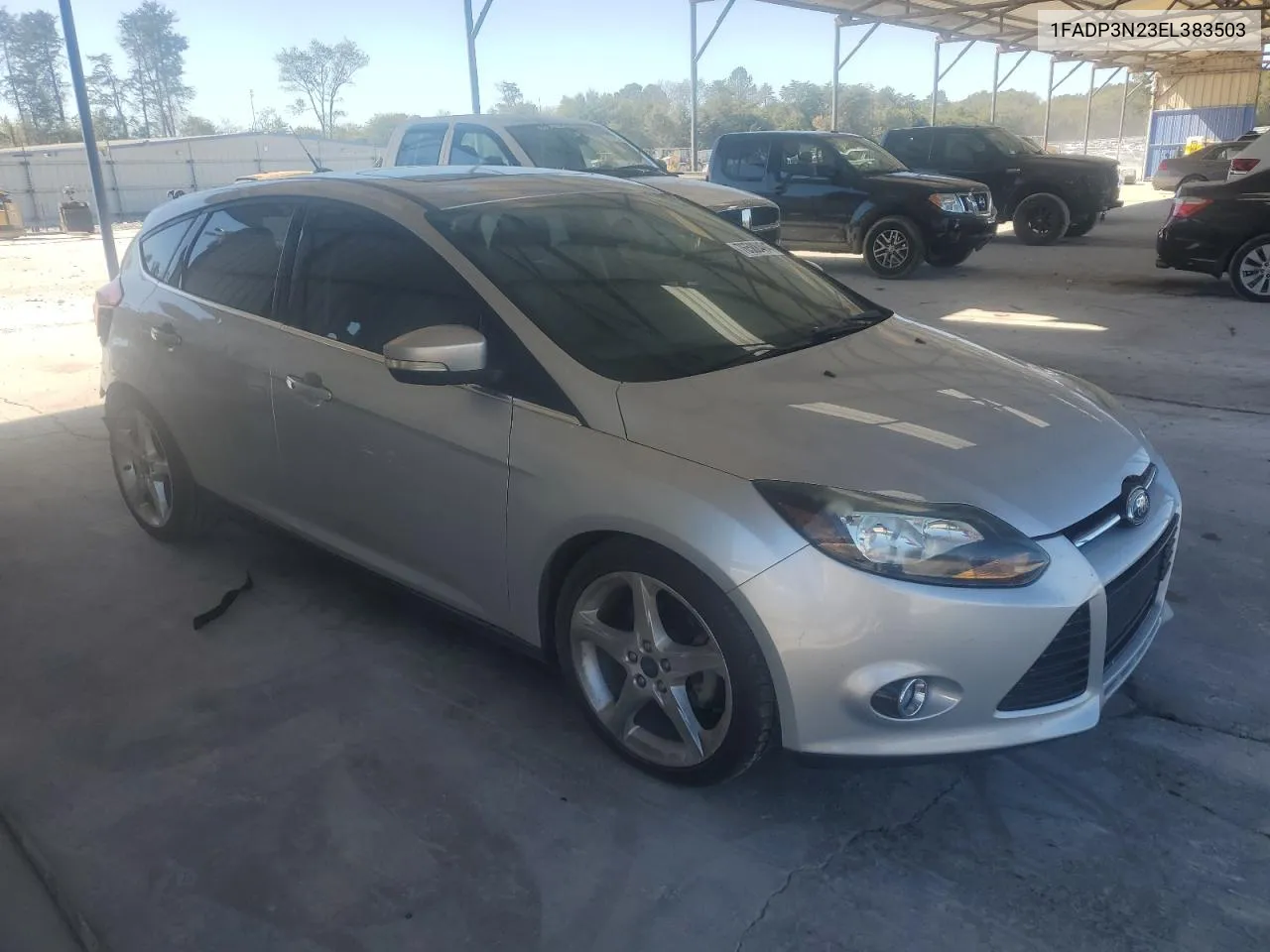 2014 Ford Focus Titanium VIN: 1FADP3N23EL383503 Lot: 76588494