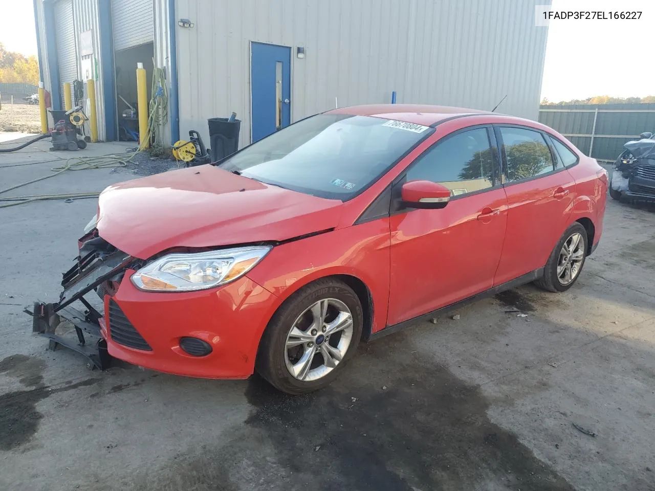 2014 Ford Focus Se VIN: 1FADP3F27EL166227 Lot: 76670804