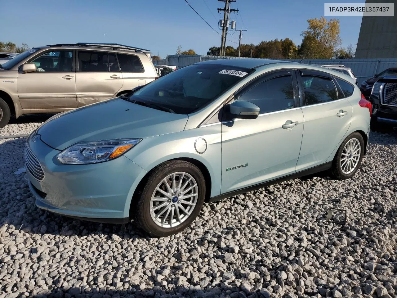 2014 Ford Focus Bev VIN: 1FADP3R42EL357437 Lot: 76726384