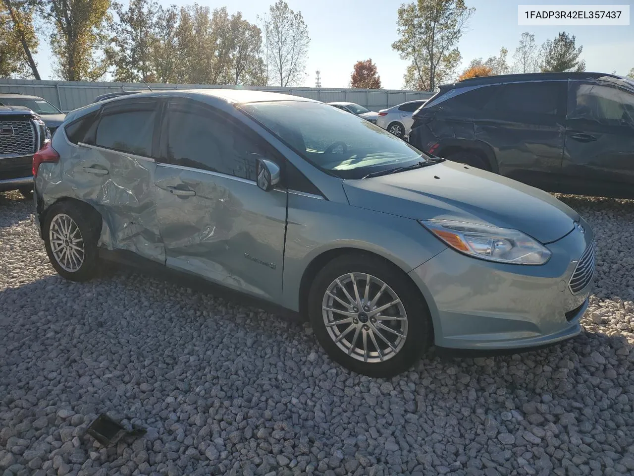 2014 Ford Focus Bev VIN: 1FADP3R42EL357437 Lot: 76726384