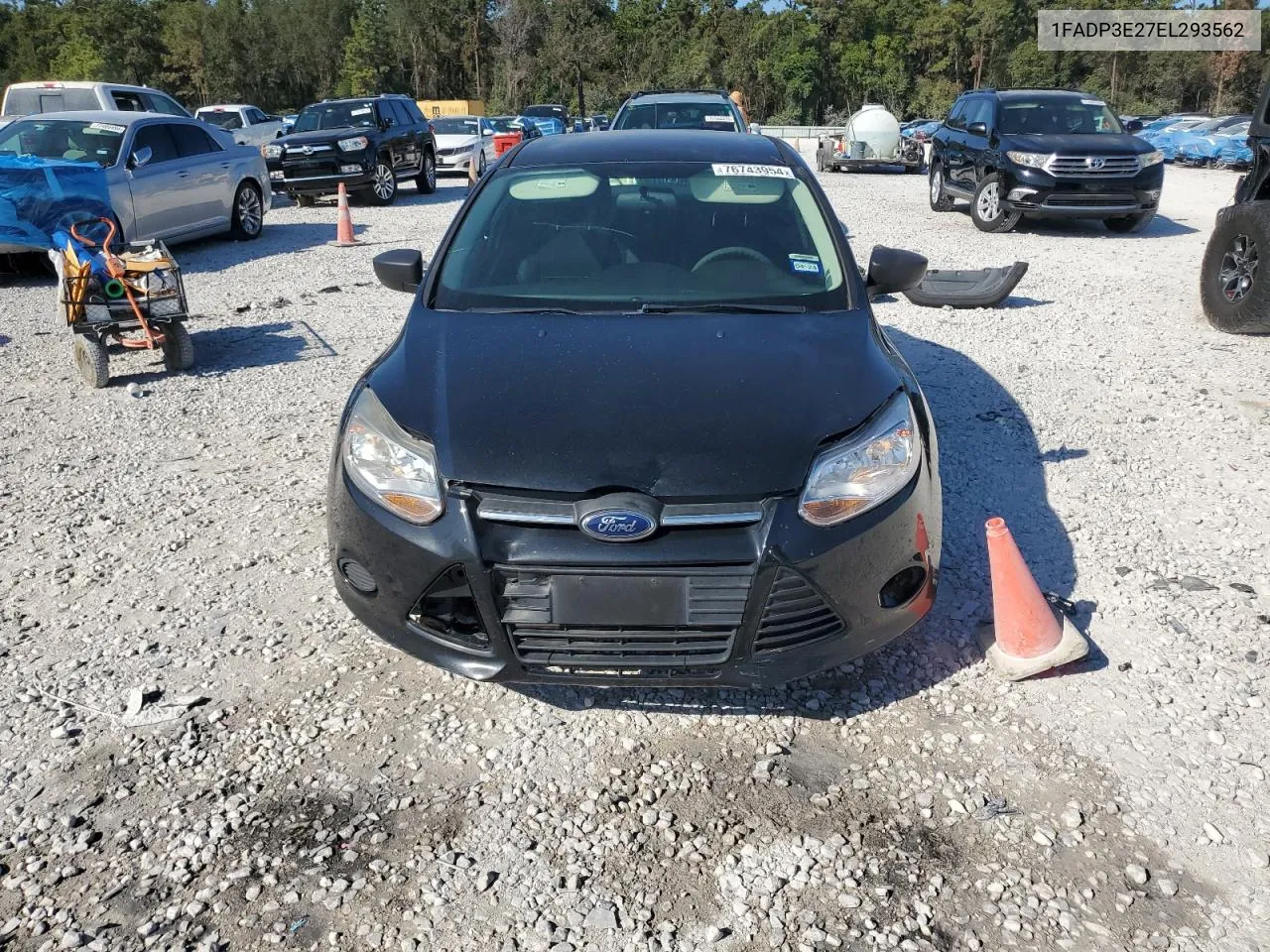 2014 Ford Focus S VIN: 1FADP3E27EL293562 Lot: 76743954