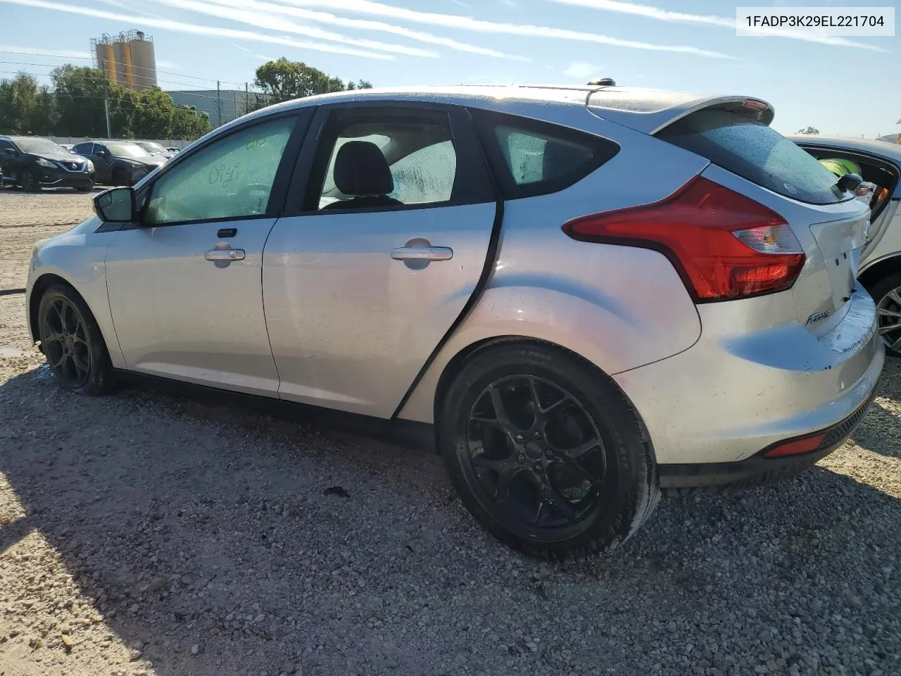 2014 Ford Focus Se VIN: 1FADP3K29EL221704 Lot: 76780904