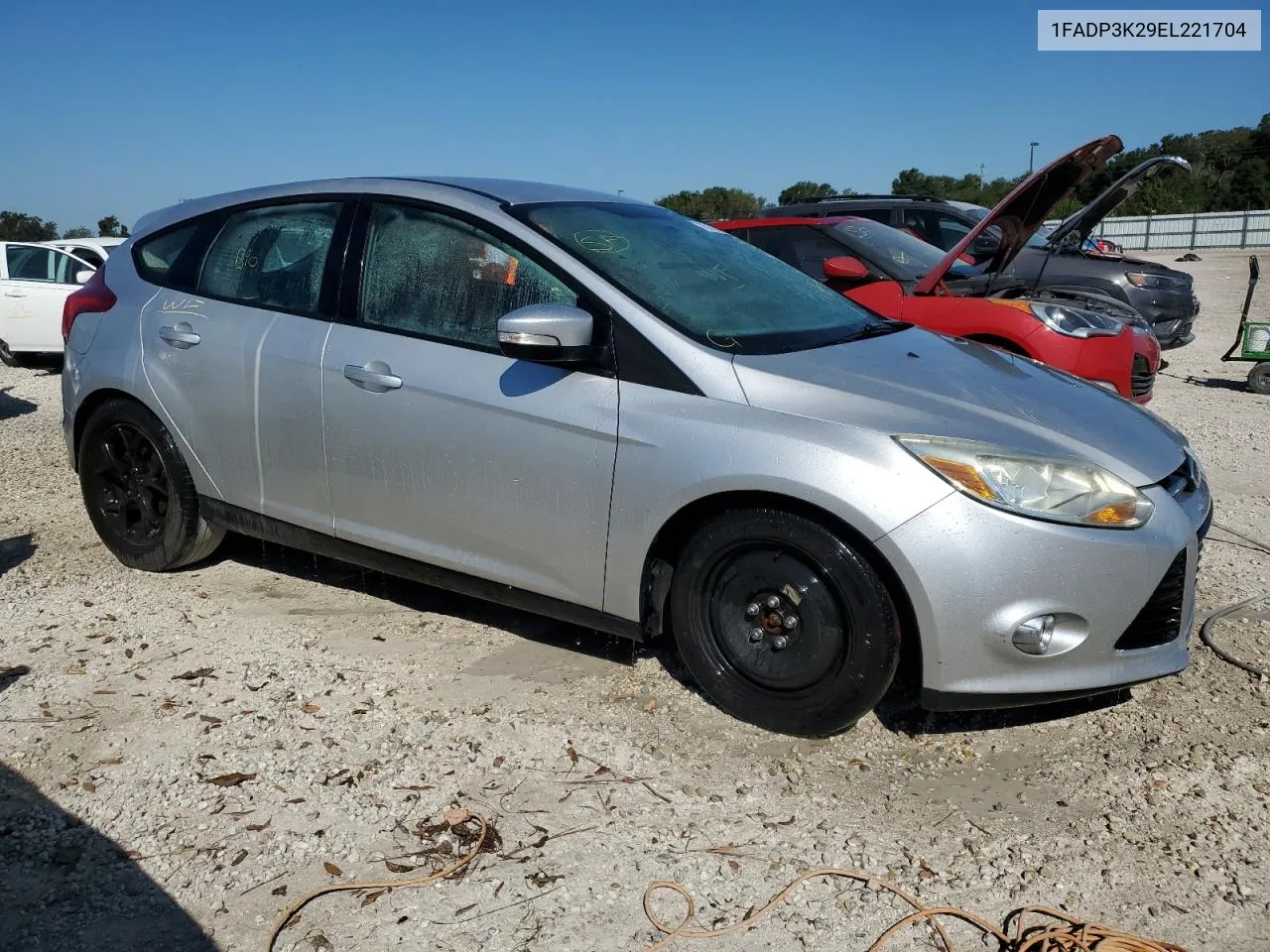 2014 Ford Focus Se VIN: 1FADP3K29EL221704 Lot: 76780904