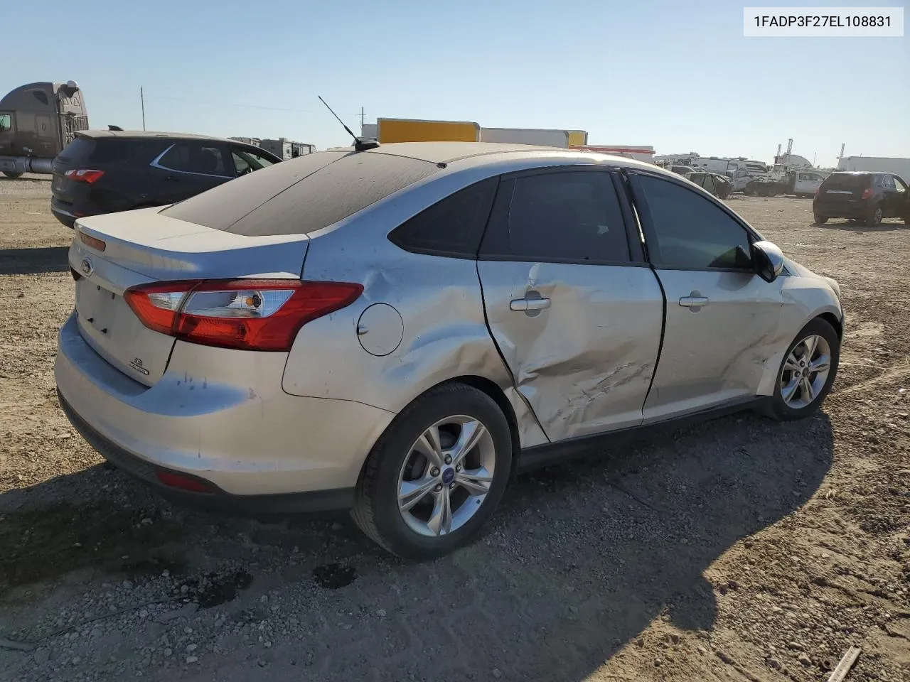 2014 Ford Focus Se VIN: 1FADP3F27EL108831 Lot: 76932594