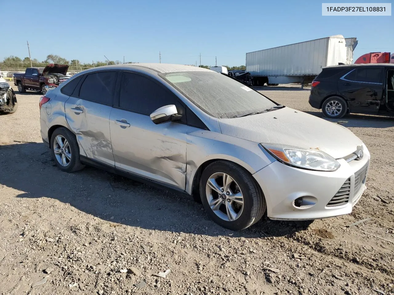 2014 Ford Focus Se VIN: 1FADP3F27EL108831 Lot: 76932594