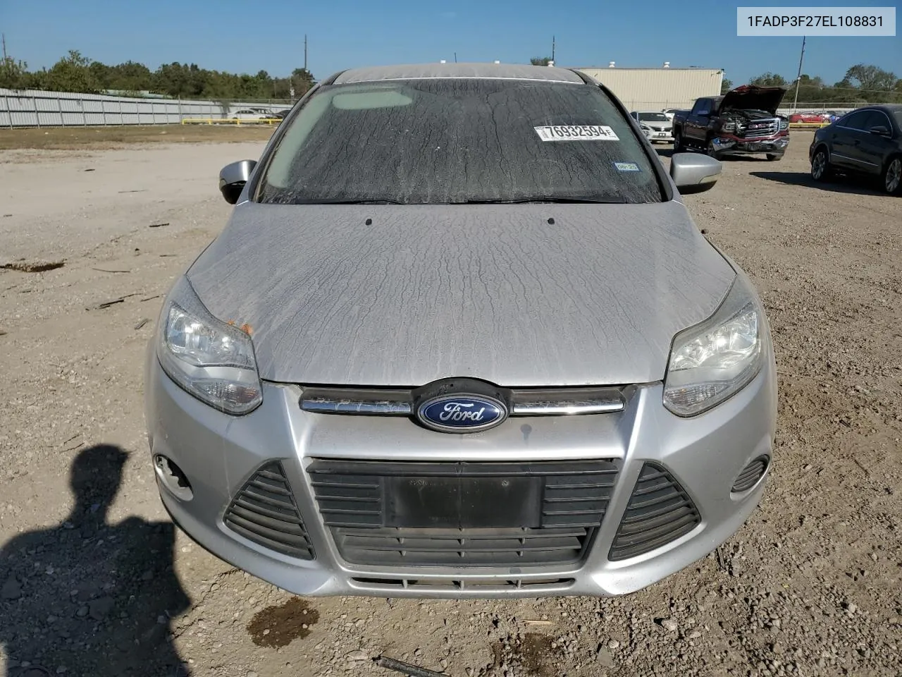 2014 Ford Focus Se VIN: 1FADP3F27EL108831 Lot: 76932594