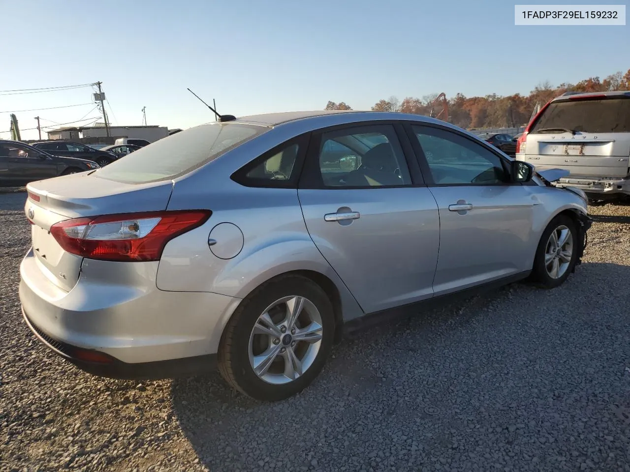 2014 Ford Focus Se VIN: 1FADP3F29EL159232 Lot: 77015174