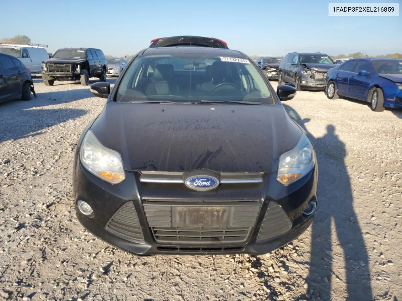 2014 Ford Focus Se VIN: 1FADP3F2XEL216859 Lot: 77132234