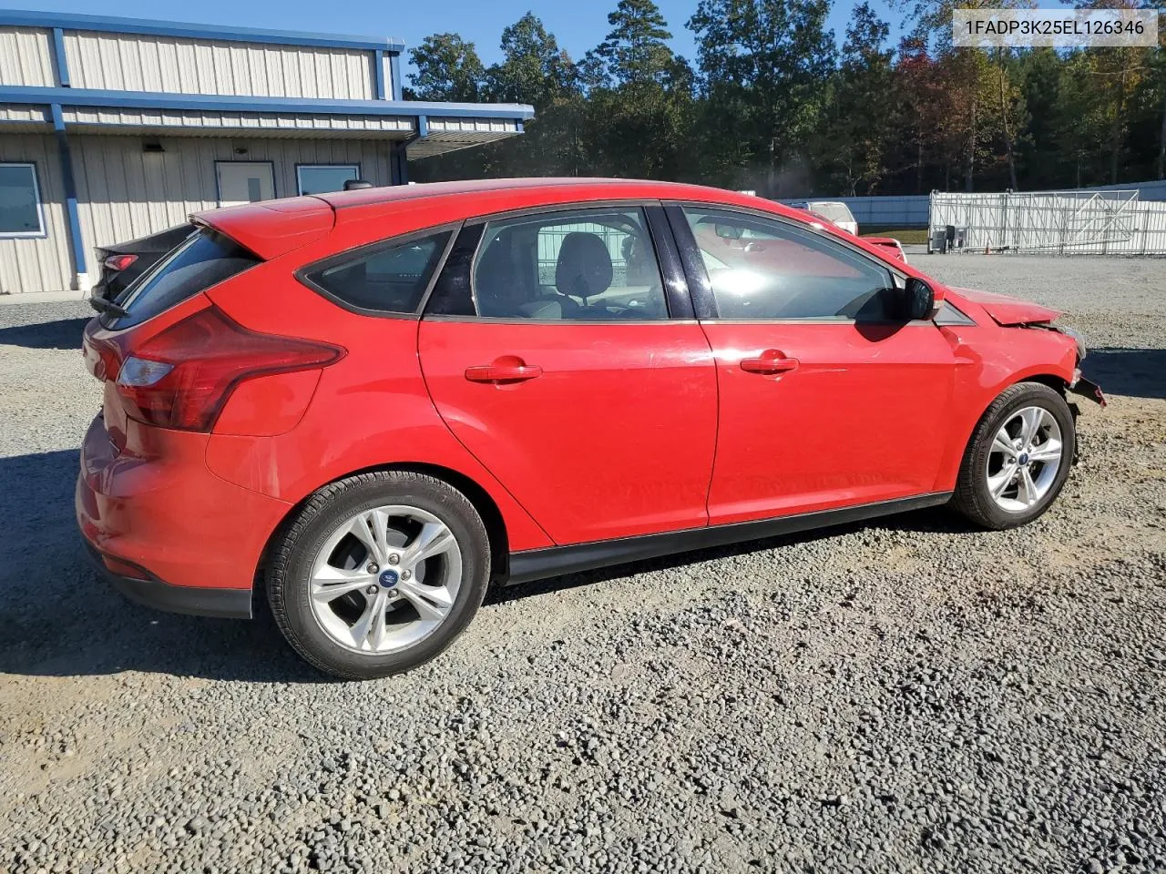 2014 Ford Focus Se VIN: 1FADP3K25EL126346 Lot: 77148764