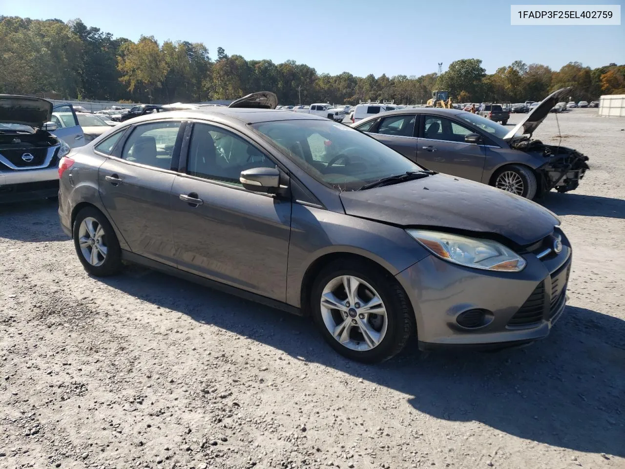 2014 Ford Focus Se VIN: 1FADP3F25EL402759 Lot: 77180174