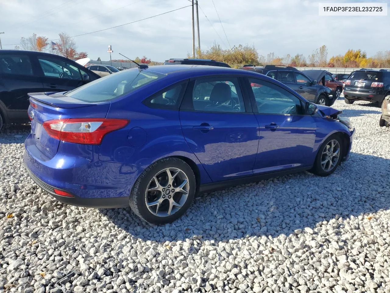 2014 Ford Focus Se VIN: 1FADP3F23EL232725 Lot: 77182914