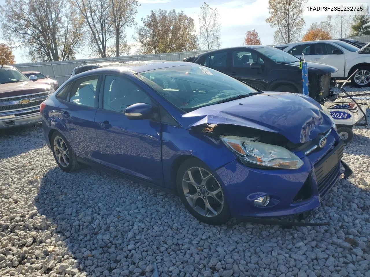 2014 Ford Focus Se VIN: 1FADP3F23EL232725 Lot: 77182914