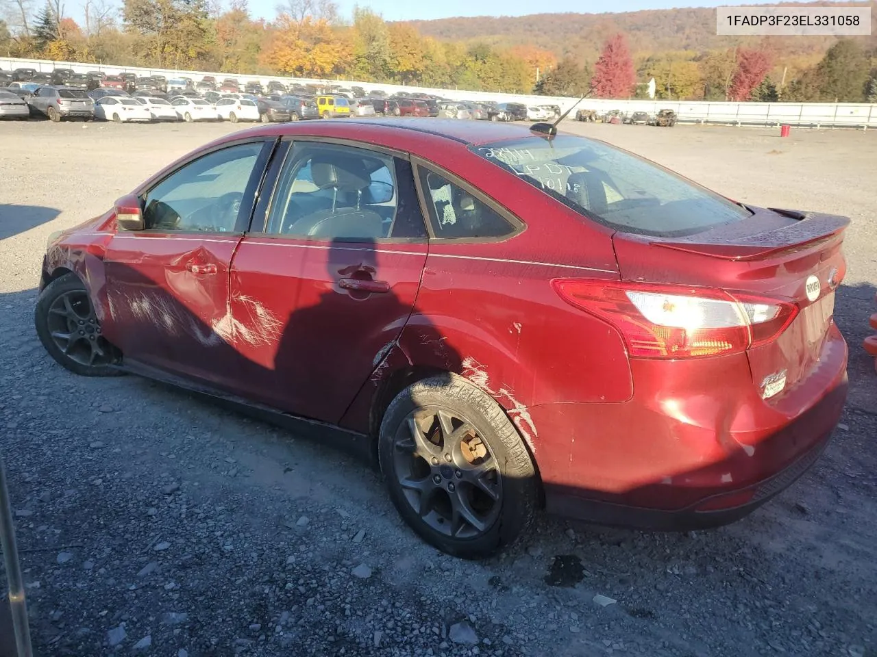 2014 Ford Focus Se VIN: 1FADP3F23EL331058 Lot: 77245514