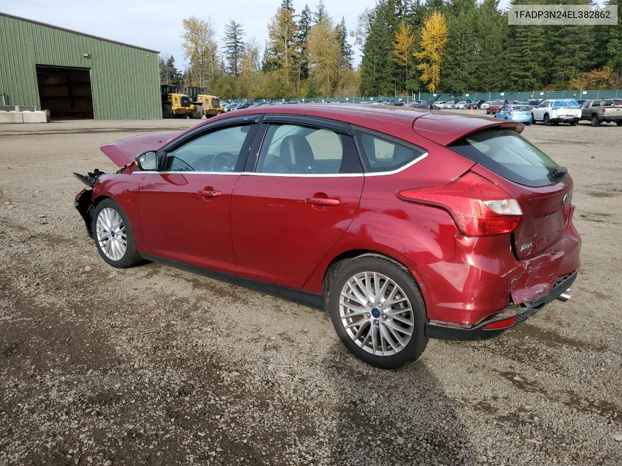 2014 Ford Focus Titanium VIN: 1FADP3N24EL382862 Lot: 77356354