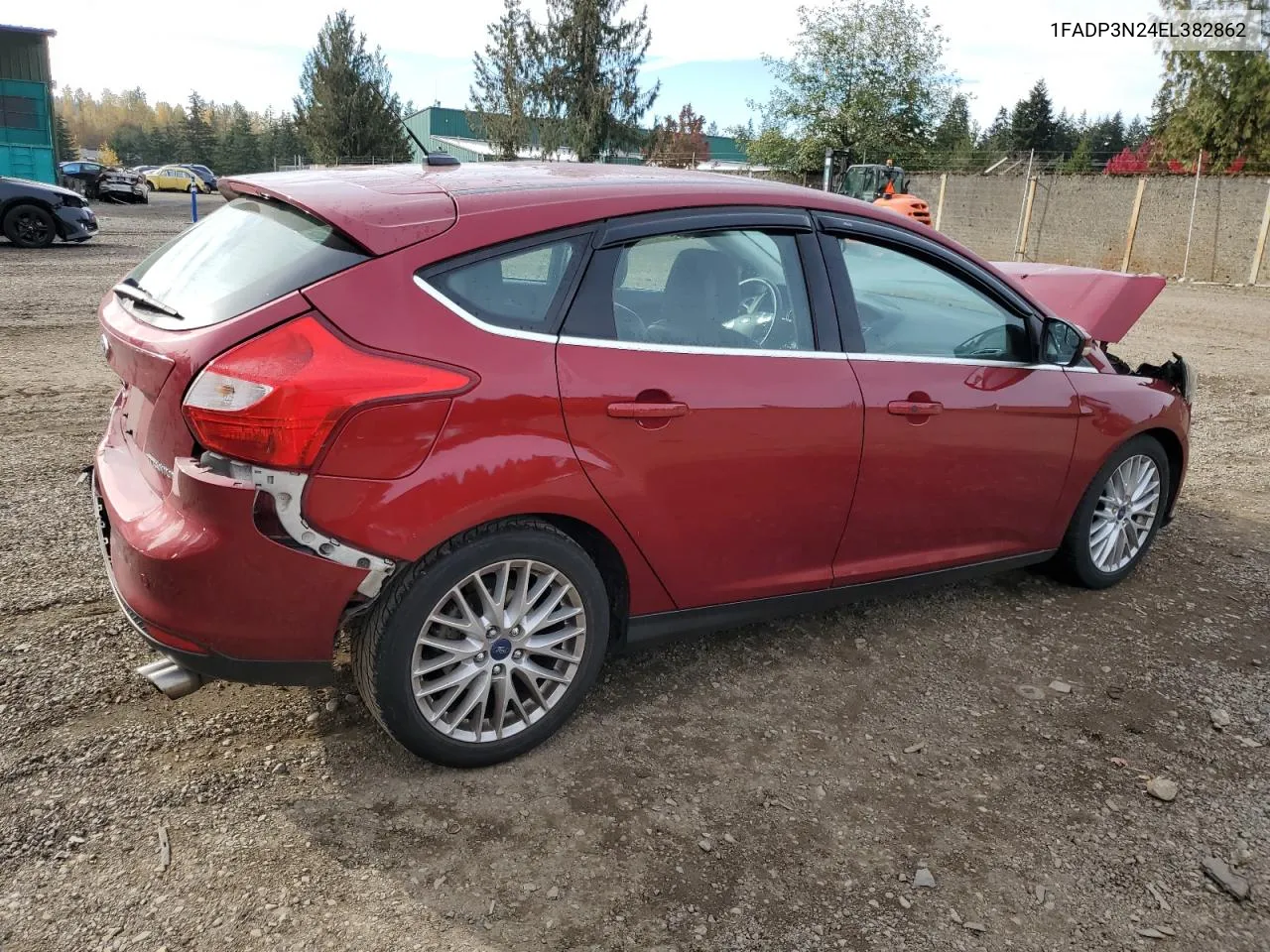 2014 Ford Focus Titanium VIN: 1FADP3N24EL382862 Lot: 77356354