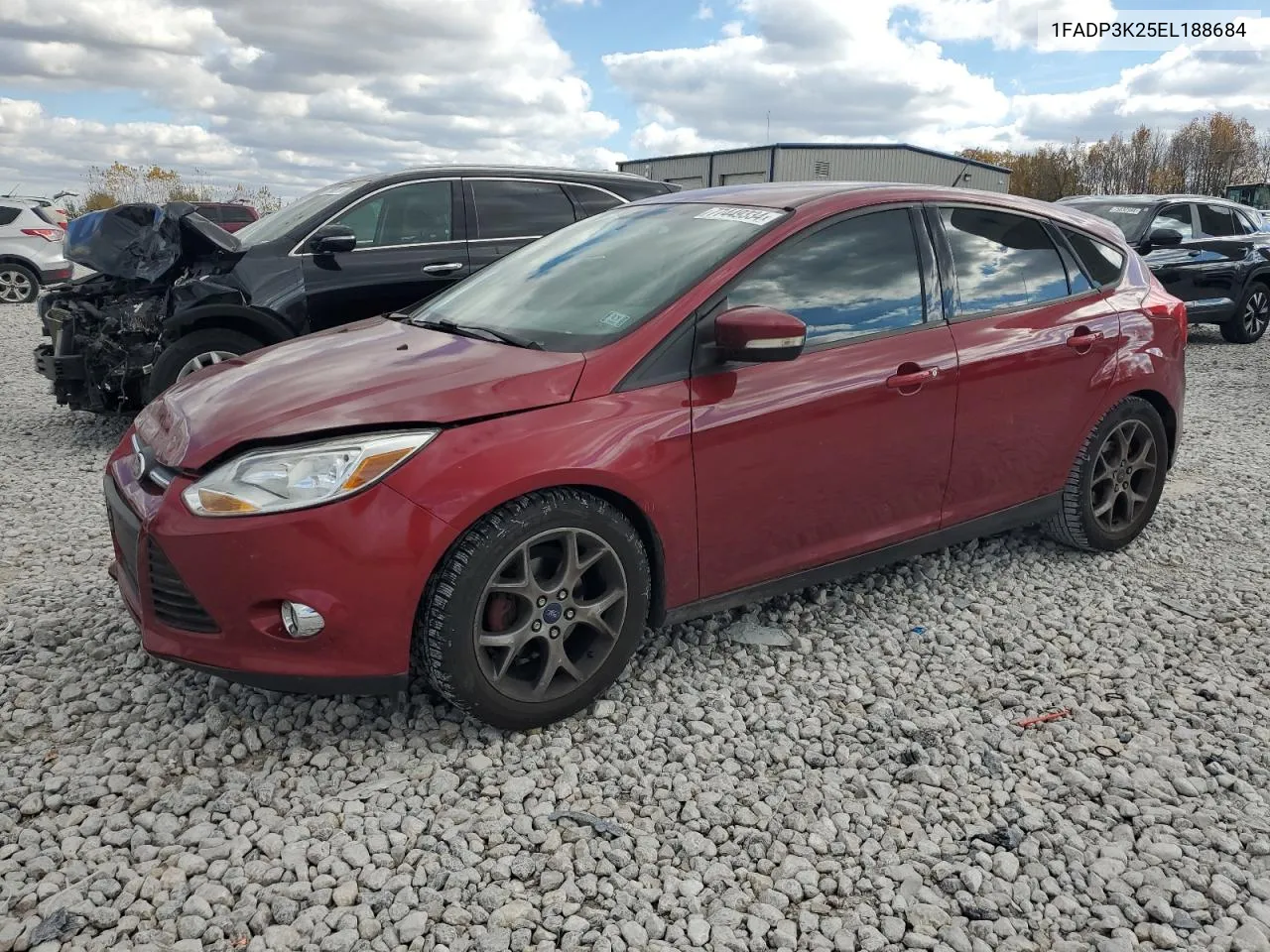 2014 Ford Focus Se VIN: 1FADP3K25EL188684 Lot: 77449334