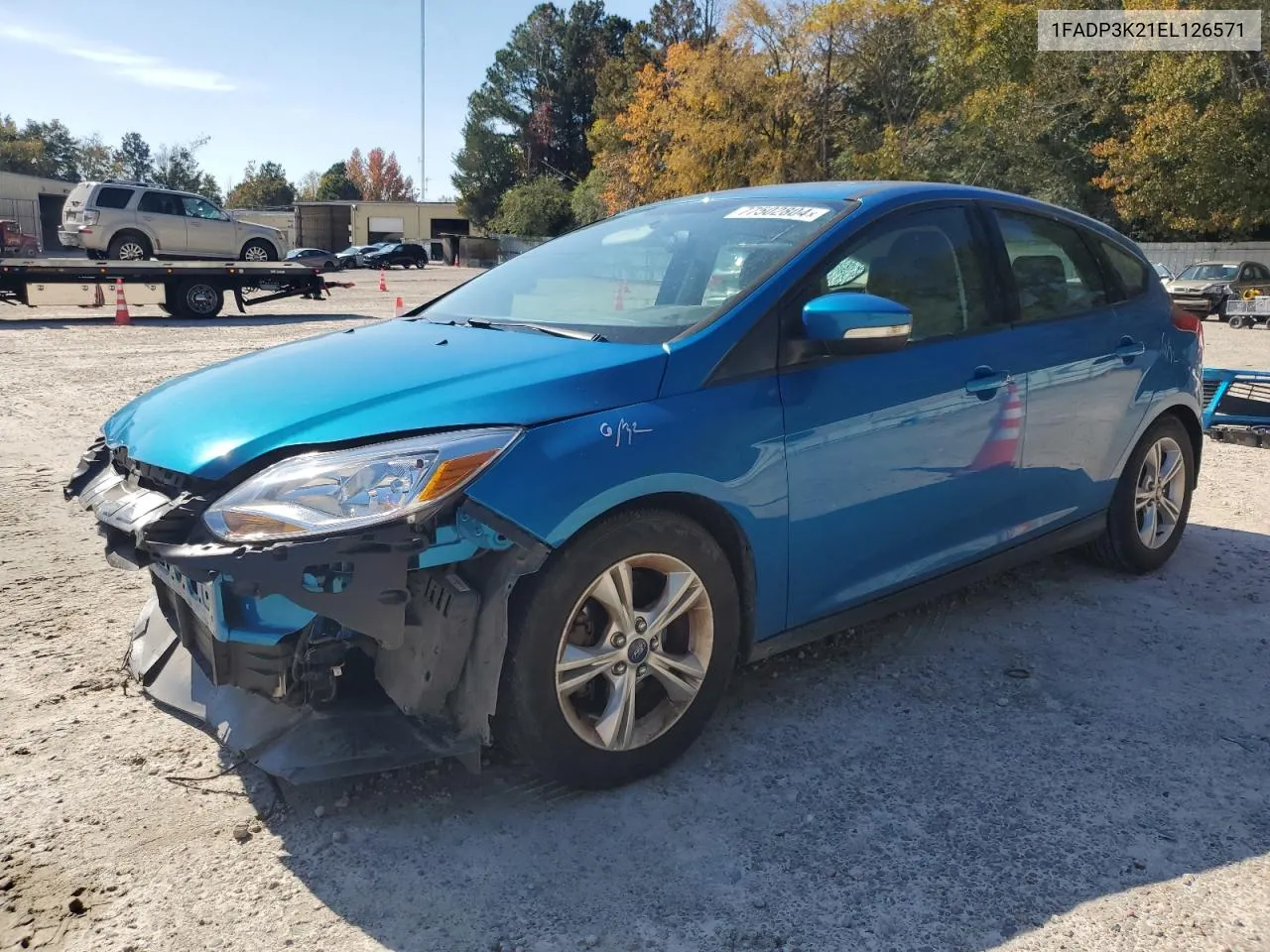 2014 Ford Focus Se VIN: 1FADP3K21EL126571 Lot: 77502804